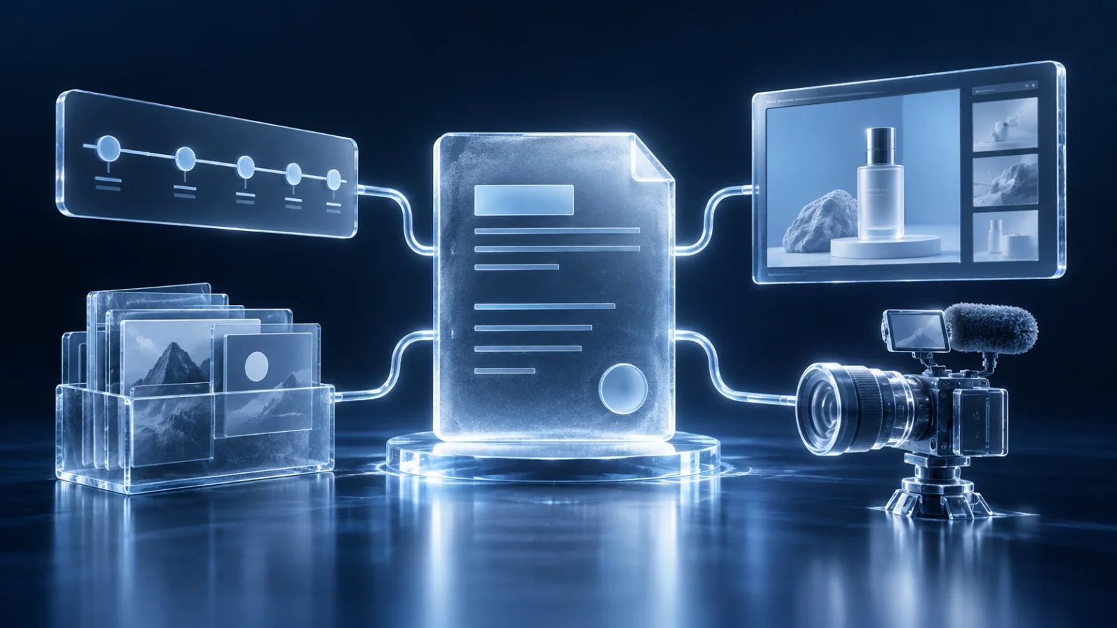 Ice-glass prediction market brief connecting event facts, contract wording, resolution source and creator production